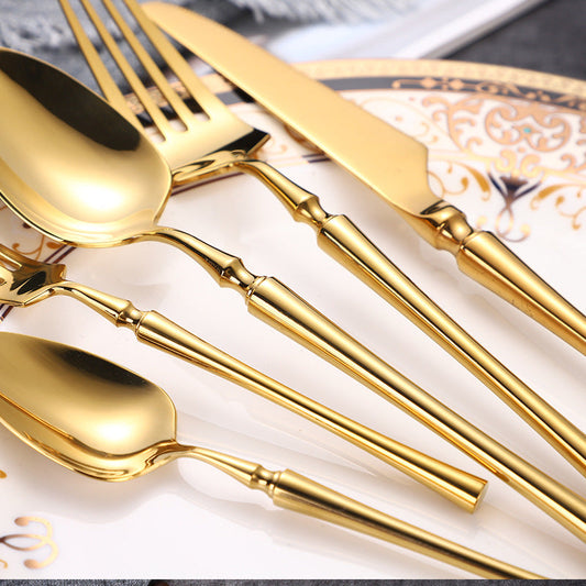 Serena Shine Gold Elegant Cutlery Set