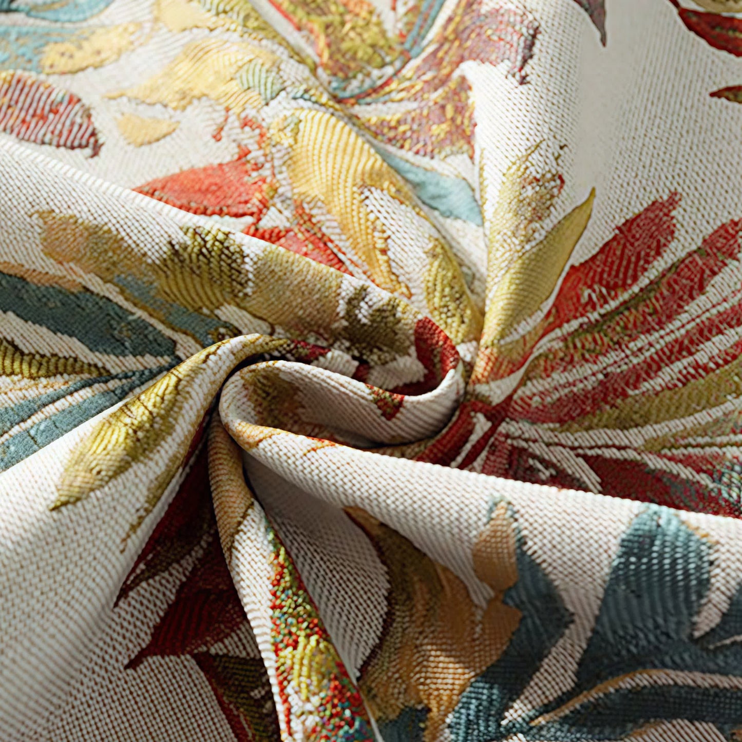 Chenille Jacquard Floral Tablecloth