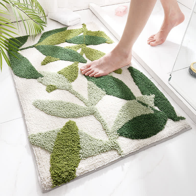 Soft Absorbent Bath Rug with Non Slip Backing