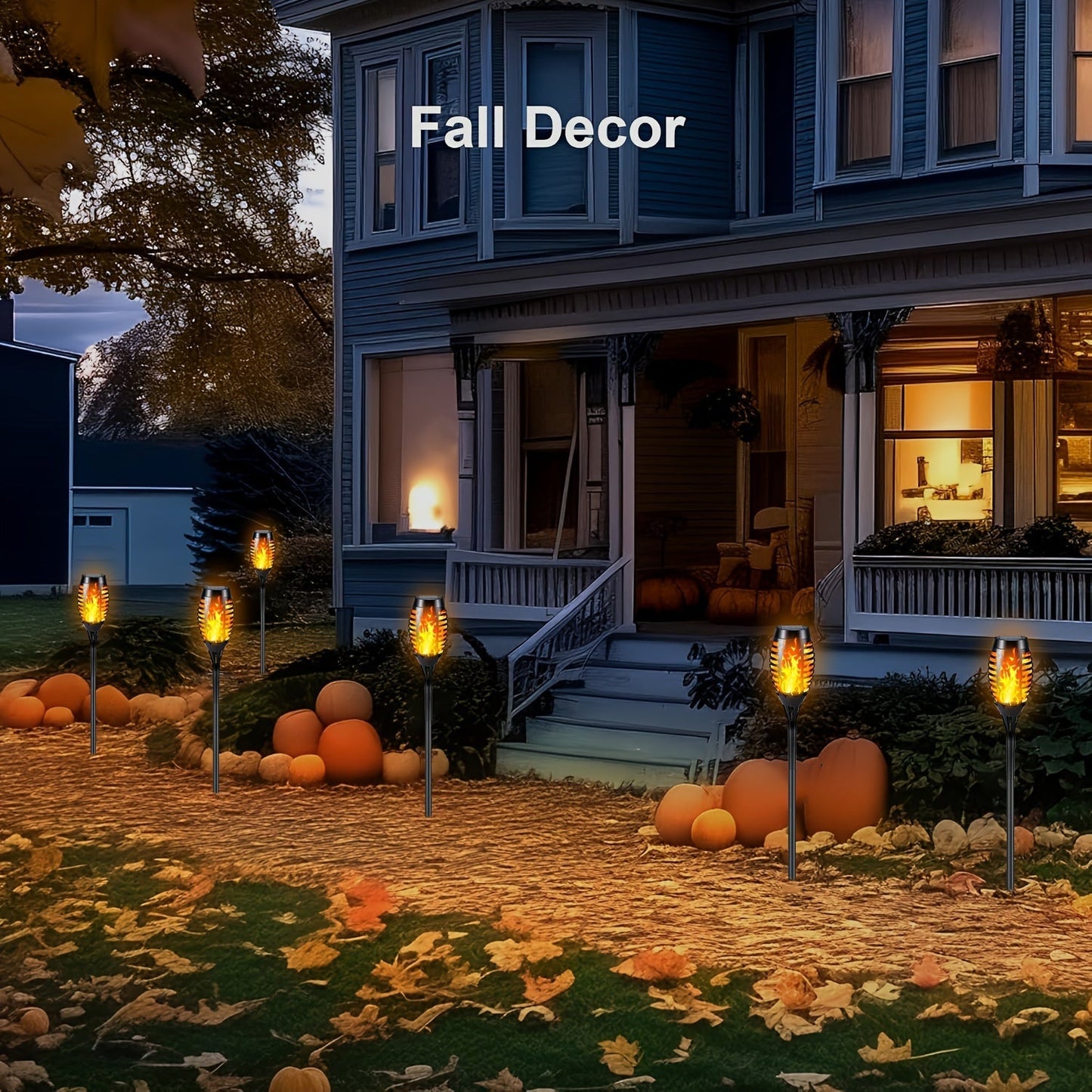 Solar Flickering Flame pathway Garden Lights