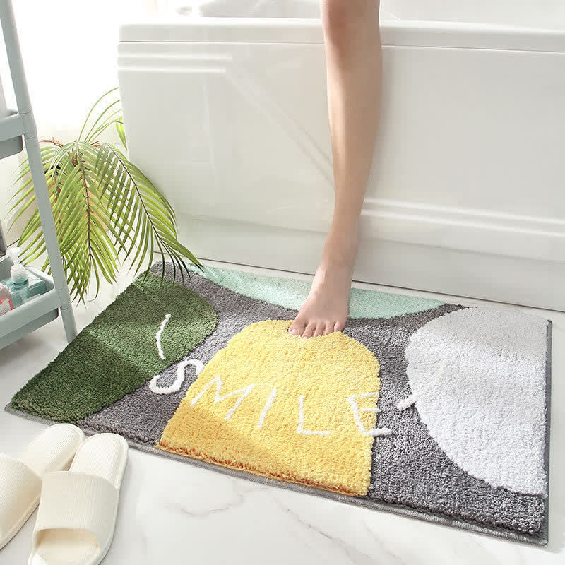 Fluffy Absorbent Bath Rug with Non Slip Backing
