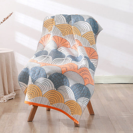 Shell Print Jacquard Cotton Bath Towel 70x140cm