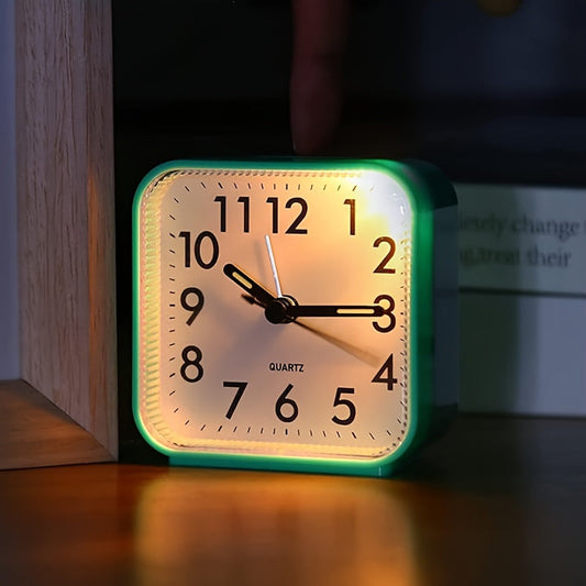 Stylish Rectangle Alarm Clock with Night Light for Cozy Bedroom