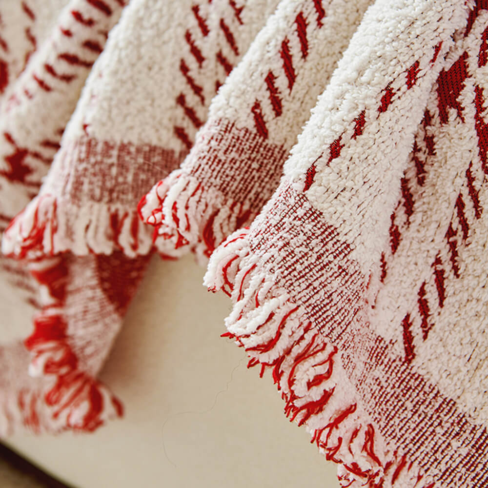 Classic Plaid Reversible Anti-Scratch Couch Cover Plush