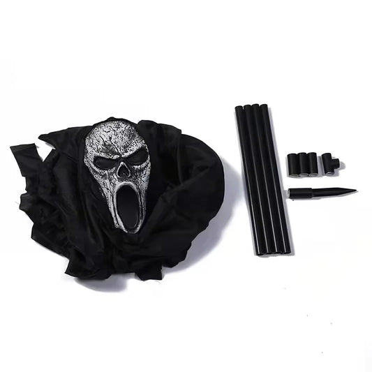 Ghostface Scarecrow Halloween Yard Decoration