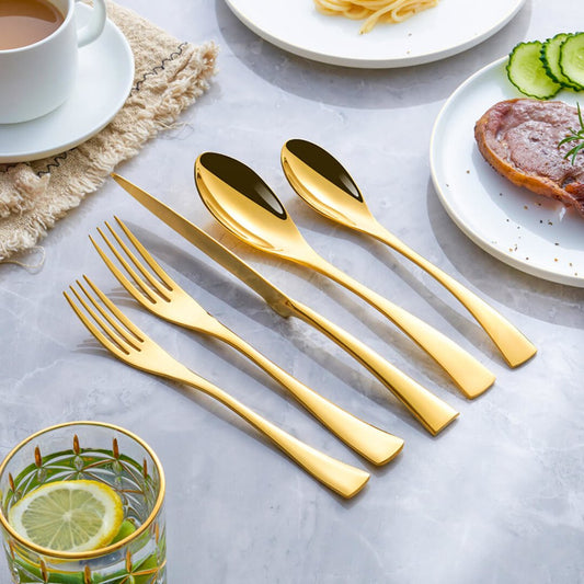 Luxury Jet Gold Cutlery Set