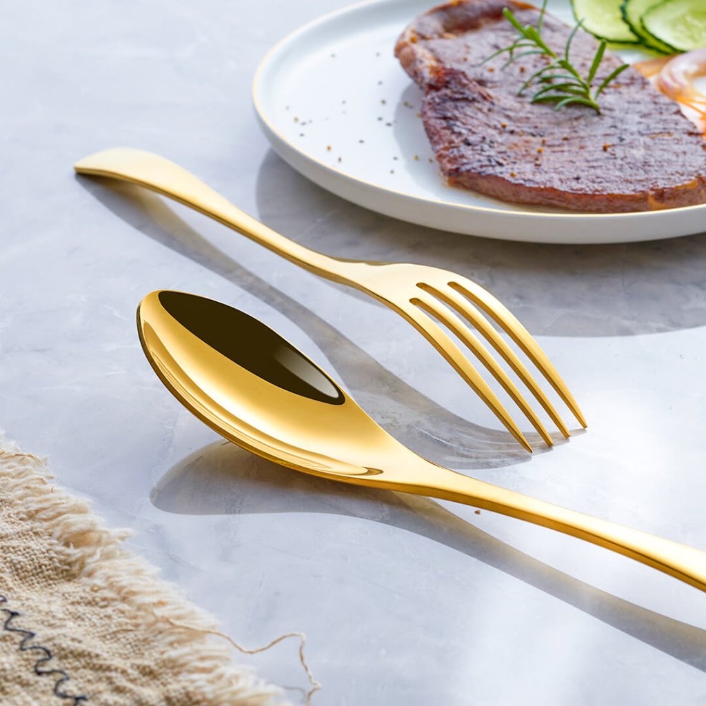 Luxury Jet Gold Cutlery Set