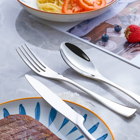 Jet Silver Cutlery Set – Modern Design in 18/10 Steel