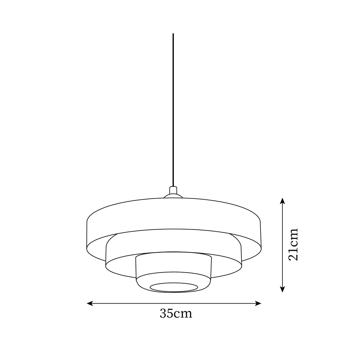 Single Head Bauhaus Iron Pendant Lamp