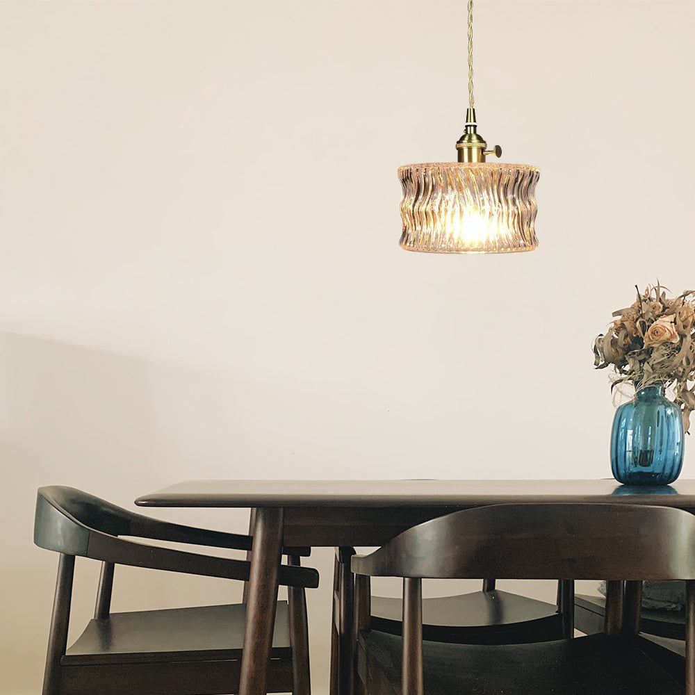 Sleek Glass Shade Pendant Light