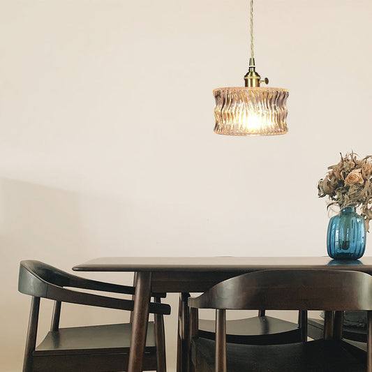 Sleek Glass Shade Pendant Light