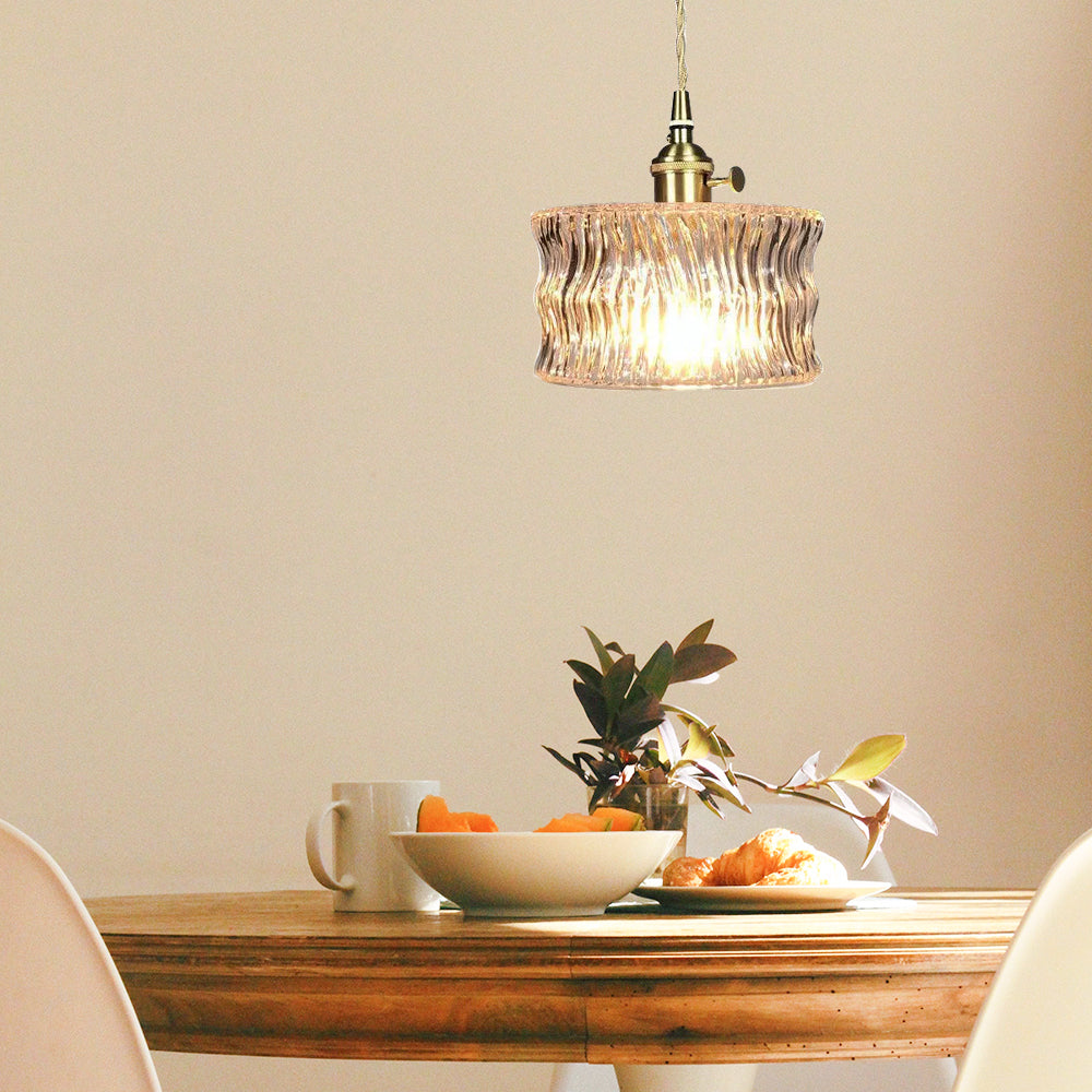 Sleek Glass Shade Pendant Light