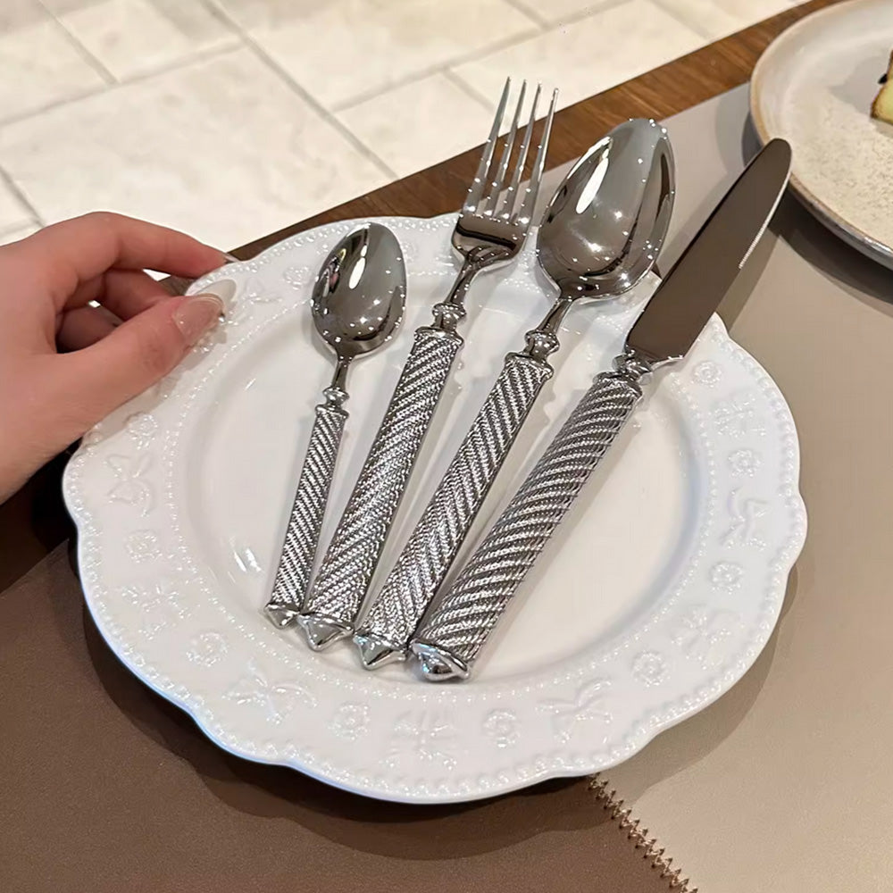 Realm Silver Luxury Elegant Cutlery Set