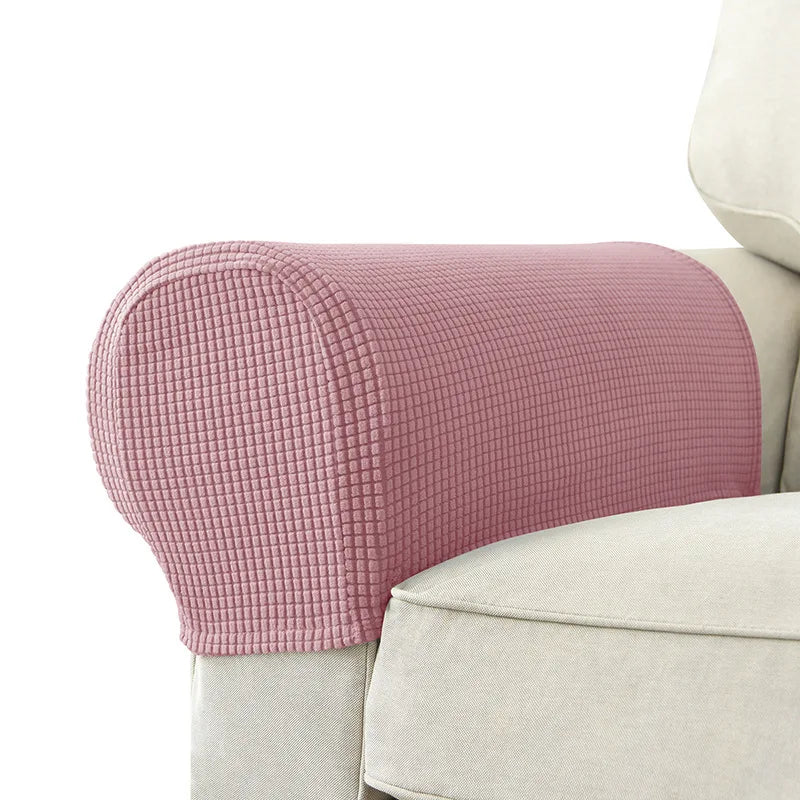 2-Piece Stretch Armrest Covers – Waterproof Quilted Sofa Arm Protectors