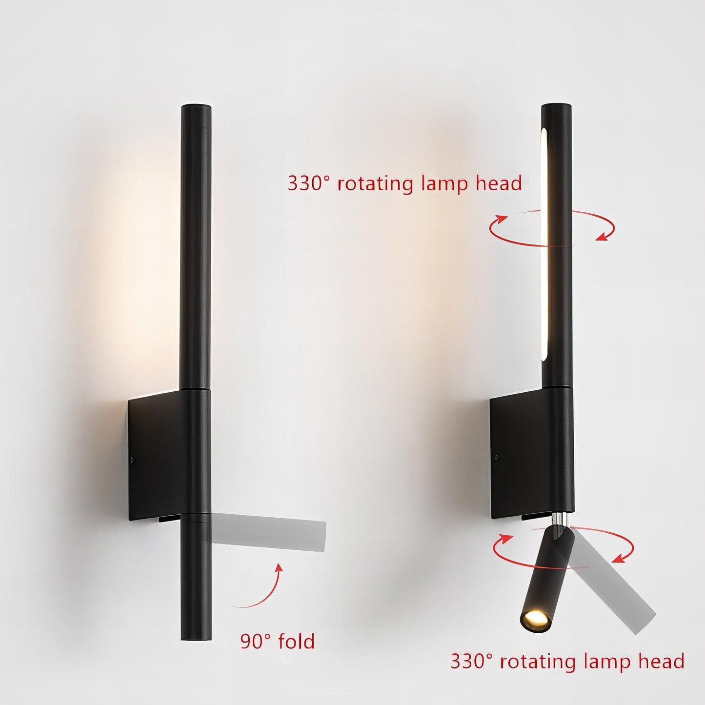 Orbit Adjustable Rotating Wall Light