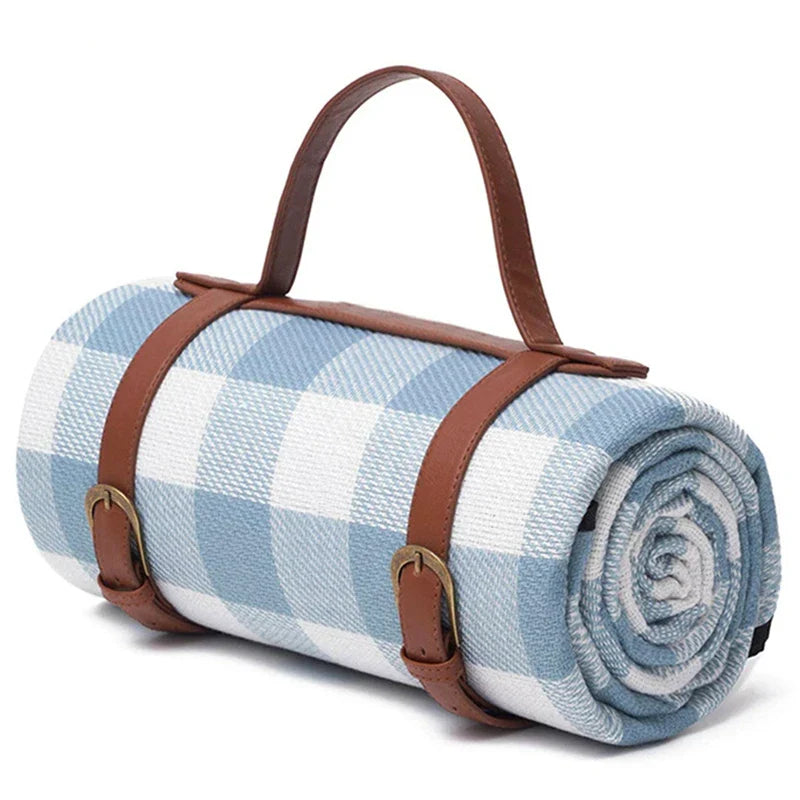Compact Picnic Blanket – Blue