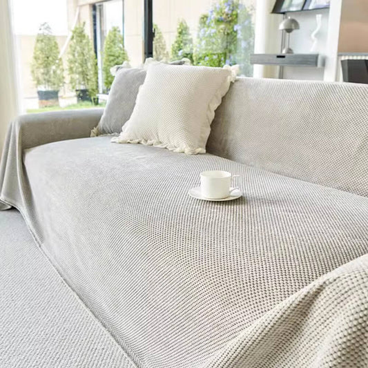 Soft Corduroy Warm Waffle Weave Couch Cover for Comfort
