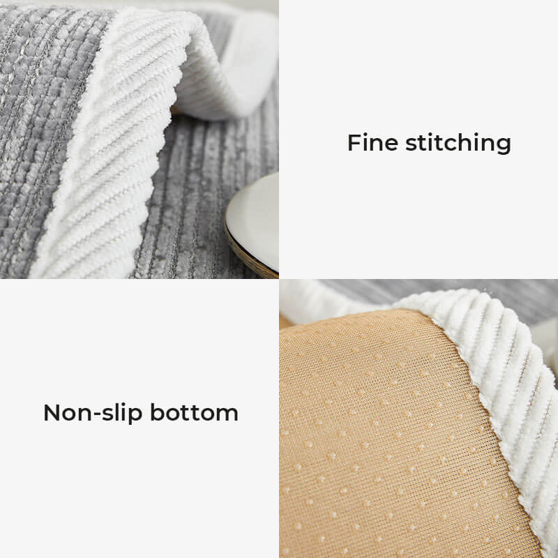 Simple Striped Chenille Anti-scratch Couch Cover for Pets