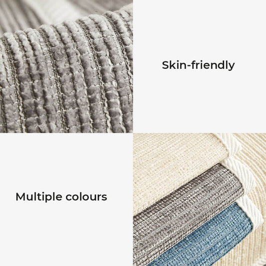 Waterproof Antimicrobial Simple Chenille Fabric Couch Cover