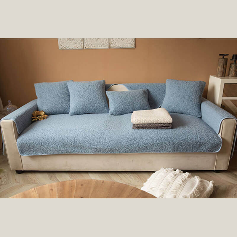Ultrasoft Teddy Fleece Warm Non-Slip Couch Cover 90x160 cm