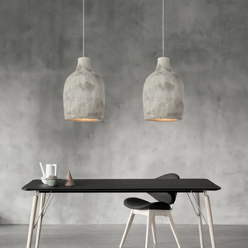 Postmodern Pottery-Style Pendant Light
