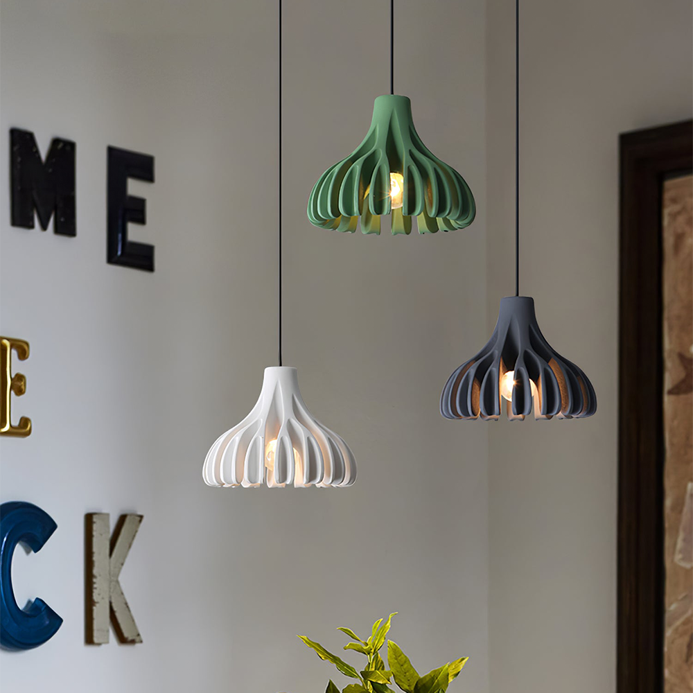 Unique Coral Resin Pendant Lamp