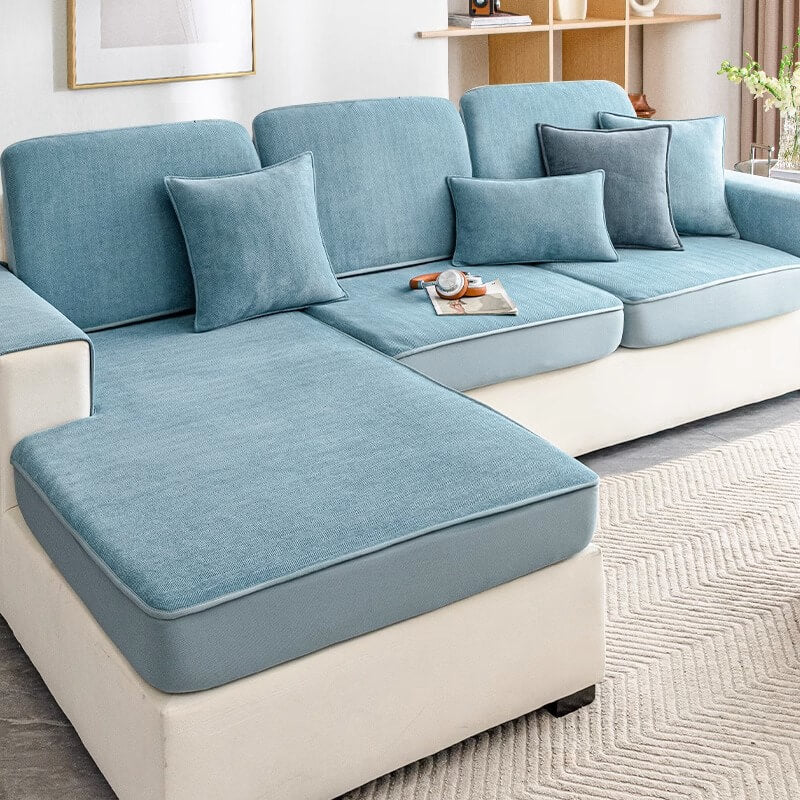 Universal Stretch Chenille Herringbone Couch Cover Protection