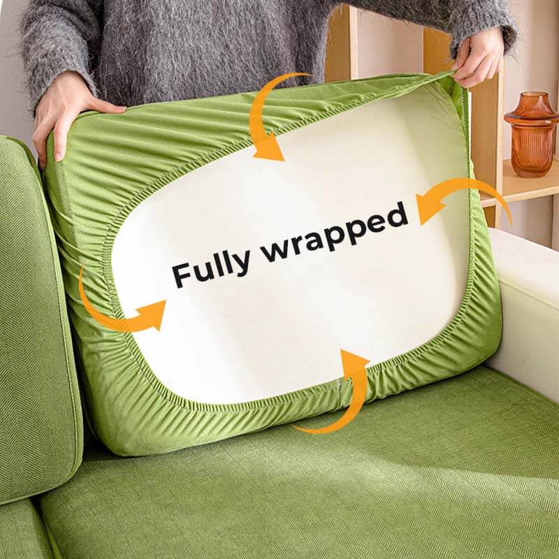Universal Stretch Chenille Herringbone Couch Cover Protection