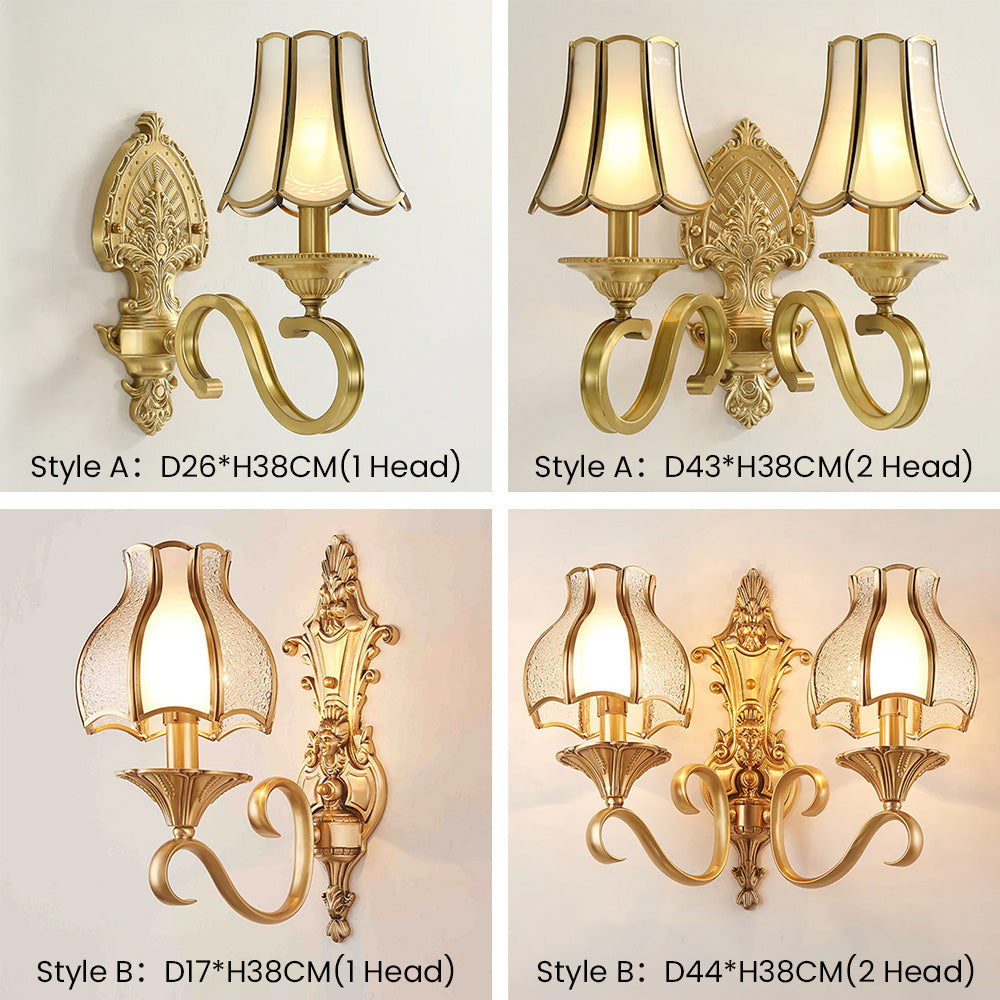 Vintage Gold Luxury Wall Lamp