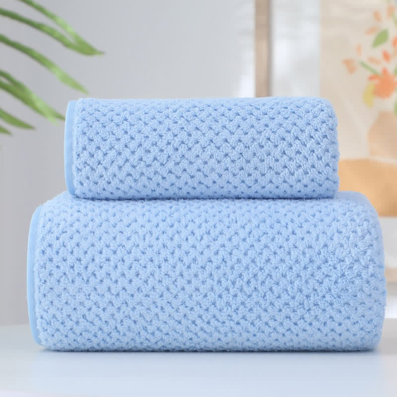 Solid Color Soft Breathable Bath Towel for Daily Use