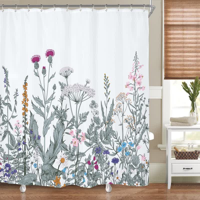 Rural Waterproof Decorative Shower Curtain
