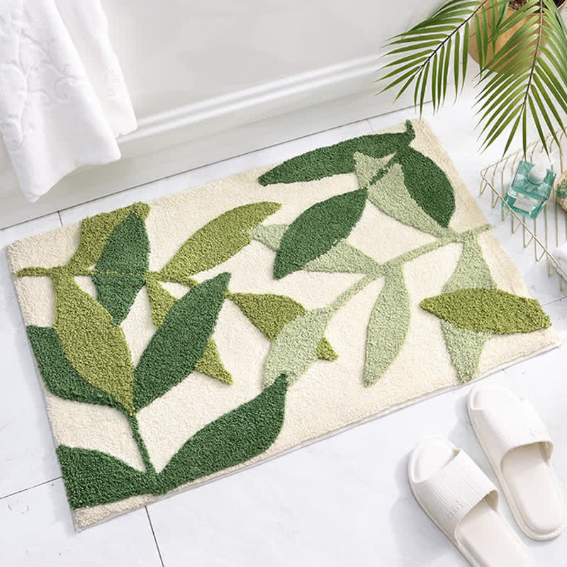 Soft Absorbent Bath Rug with Non Slip Backing