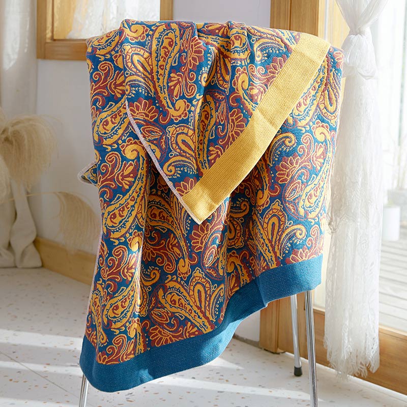 Mixed Color Reversible Gauze Bath Towel Soft Cotton