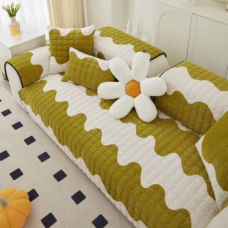 Milk Velvet Sofa Cover Non-slip Protection for Furniture