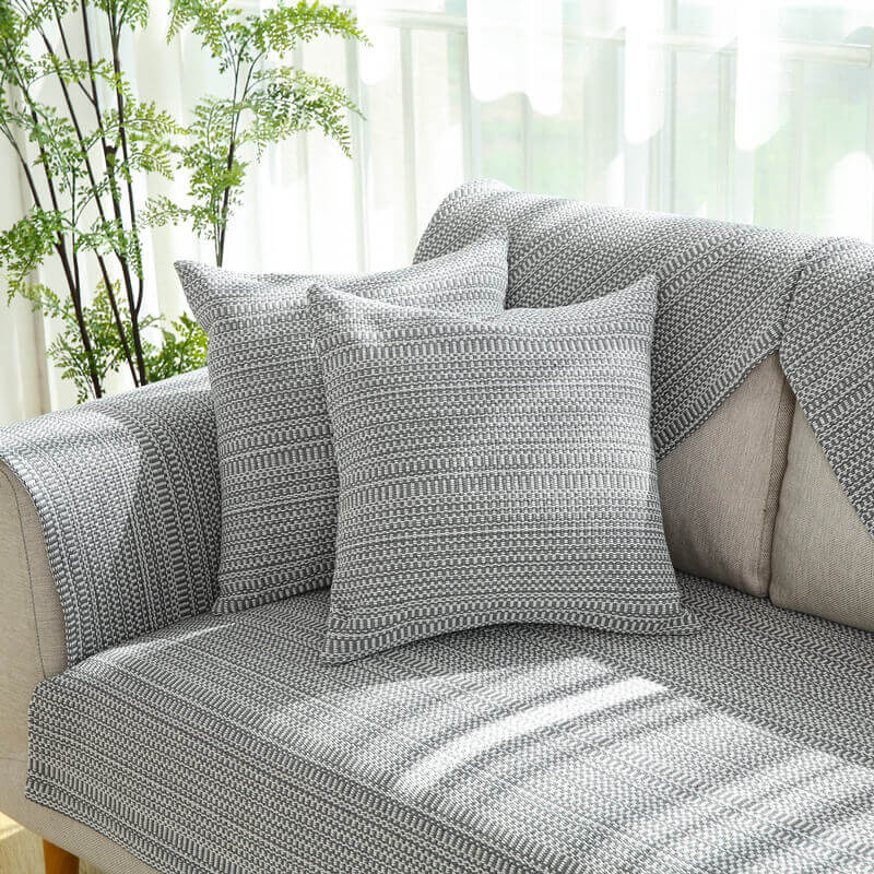 Nature Linen Handwoven Anti-scratch Couch Cover 70x70 cm