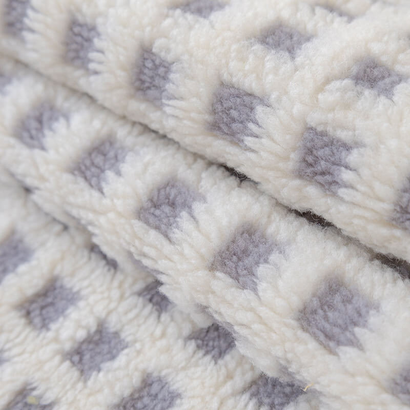 Warm Sherpa Fleece Plaid Couch Cover Furniture Protector