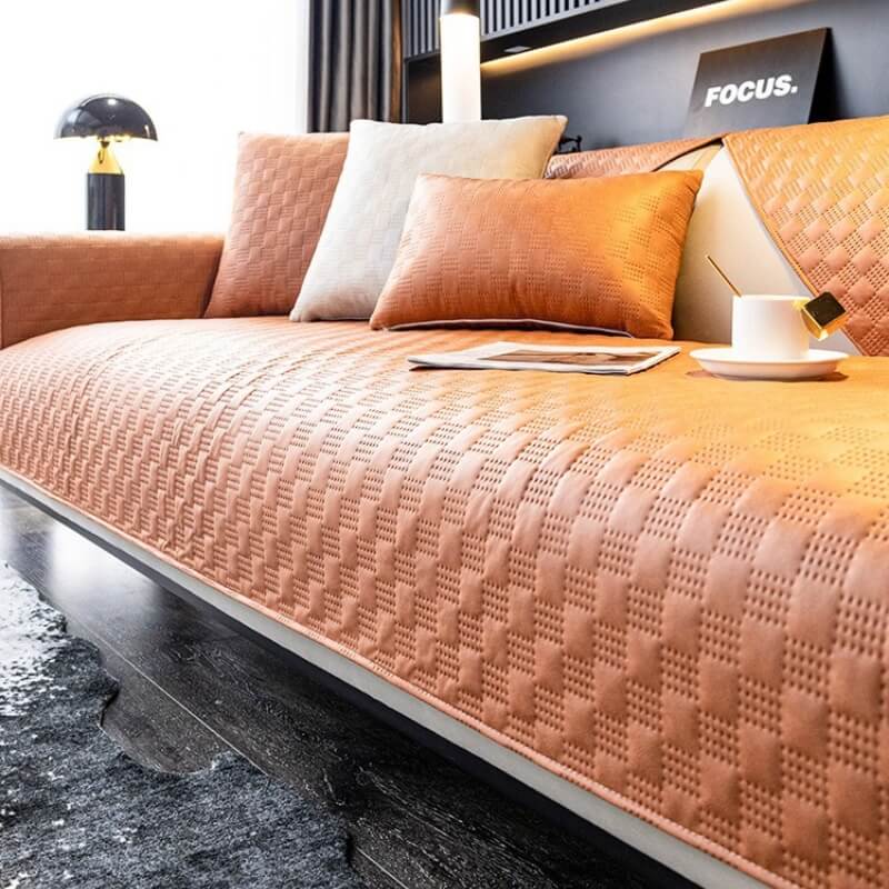 Waterproof Leathaire Fabric Sofa Cover for Furniture Protection