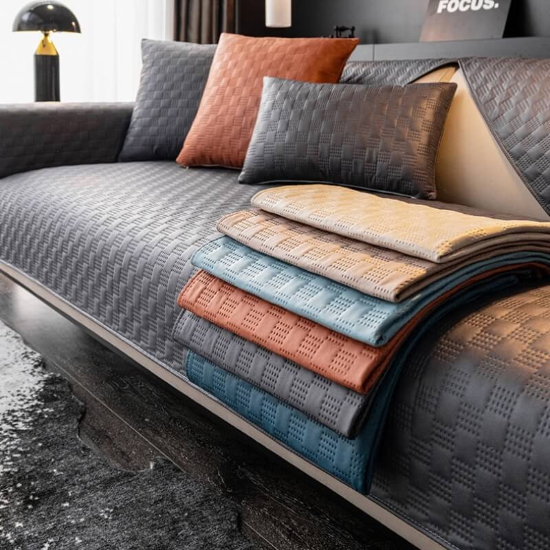 Waterproof Leathaire Fabric Sofa Cover for Furniture Protection