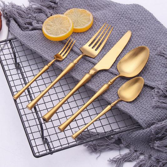 Serena Gold Elegant Cutlery Set