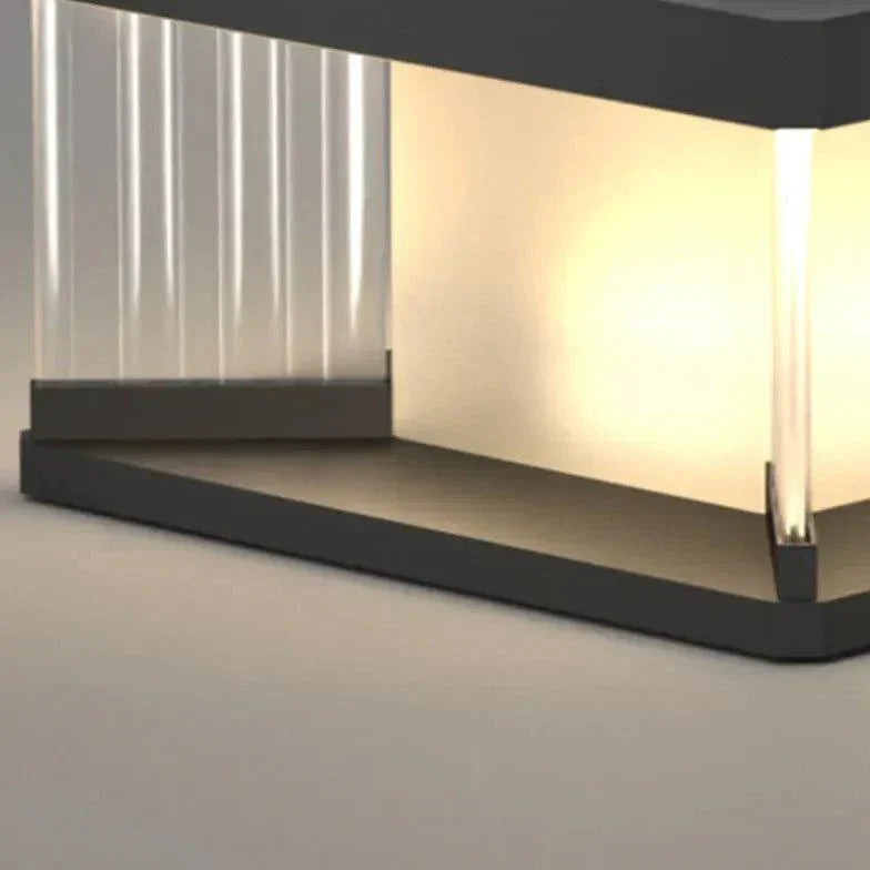 Sleek Solar-Powered Waterproof Garden Pathway Post Lights