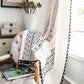 Geometric Tassel Curtain Semi Blackout Drapes in Cotton Blend