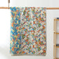 Painting Style Flower Reversible Cotton Bath Towel 80cm x 160cm