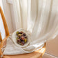 Stripe Semi-Blackout Curtain Hollow-Out Tassel Drapes
