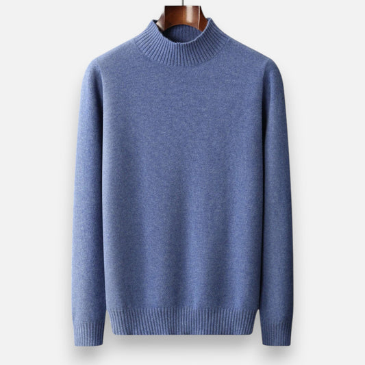 Virashoper Men’s Pure Wool Turtleneck Sweater