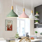 French Macaron Conical Metal Pendant Lamp
