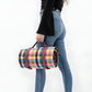 Reversible Checkered Cotton Picnic Blanket