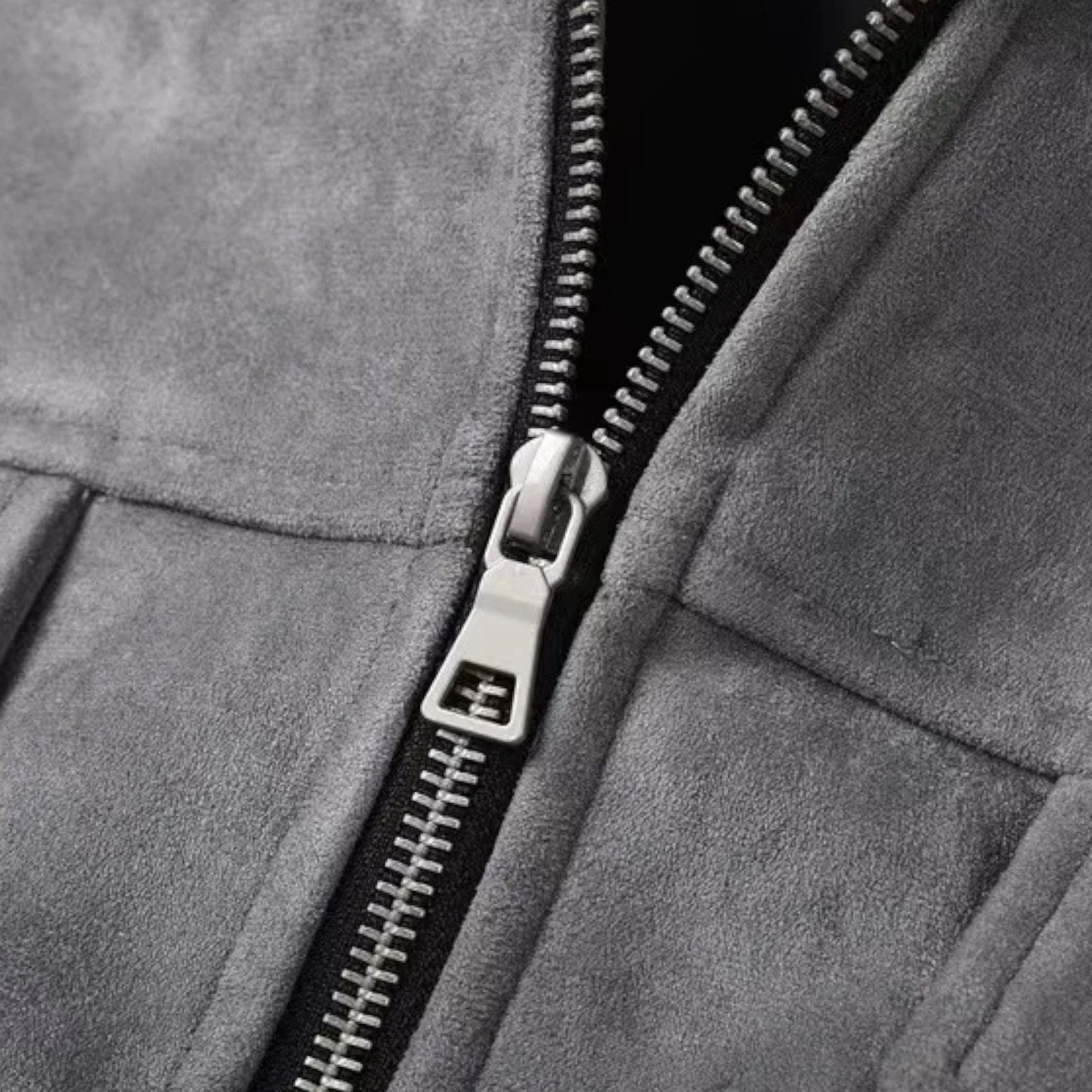 Virashoper Men’s Loose-Fit Suede Jacket