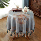 Chenille Jacquard Floral Tablecloth