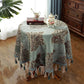 Chenille Jacquard Floral Tablecloth