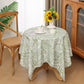 Pastoral Green Leaf Waterproof Tablecloth